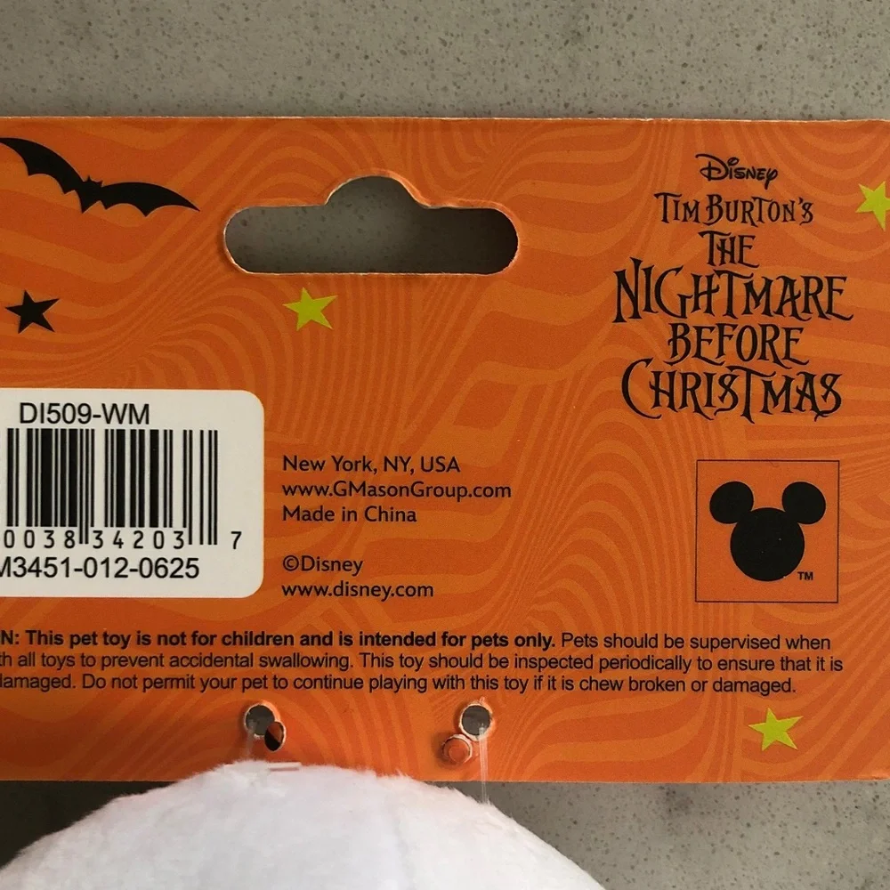 Disney Halloween Dog Toys - Jack, Zero, and Oogie Boogie